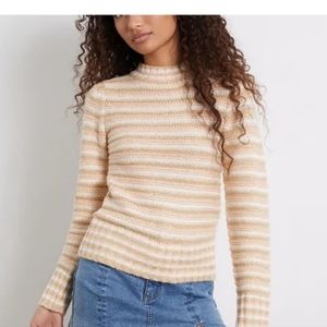 MINKPINK Nora Striped Knit Sweater Medium NWT